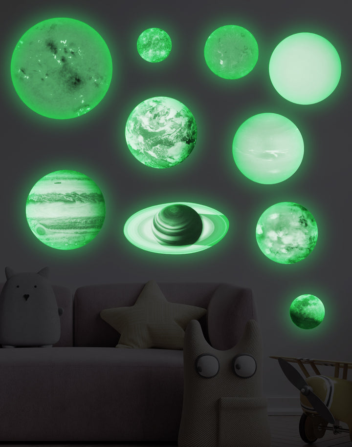 Glow In The Dark Planeten - 10 Stuks