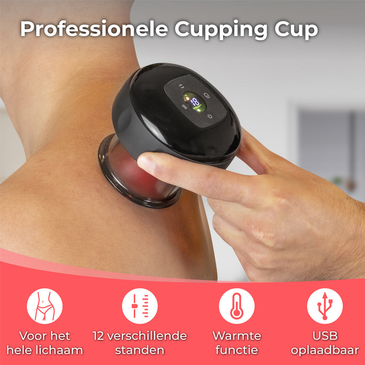 Elektrische Cupping Cup - Zwart