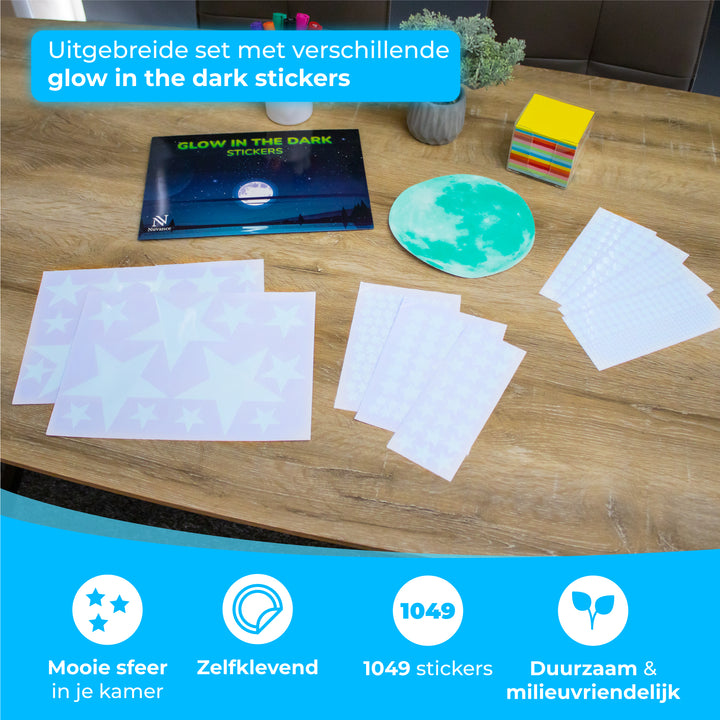 Glow In The Dark Sterren - 1049 Stuks