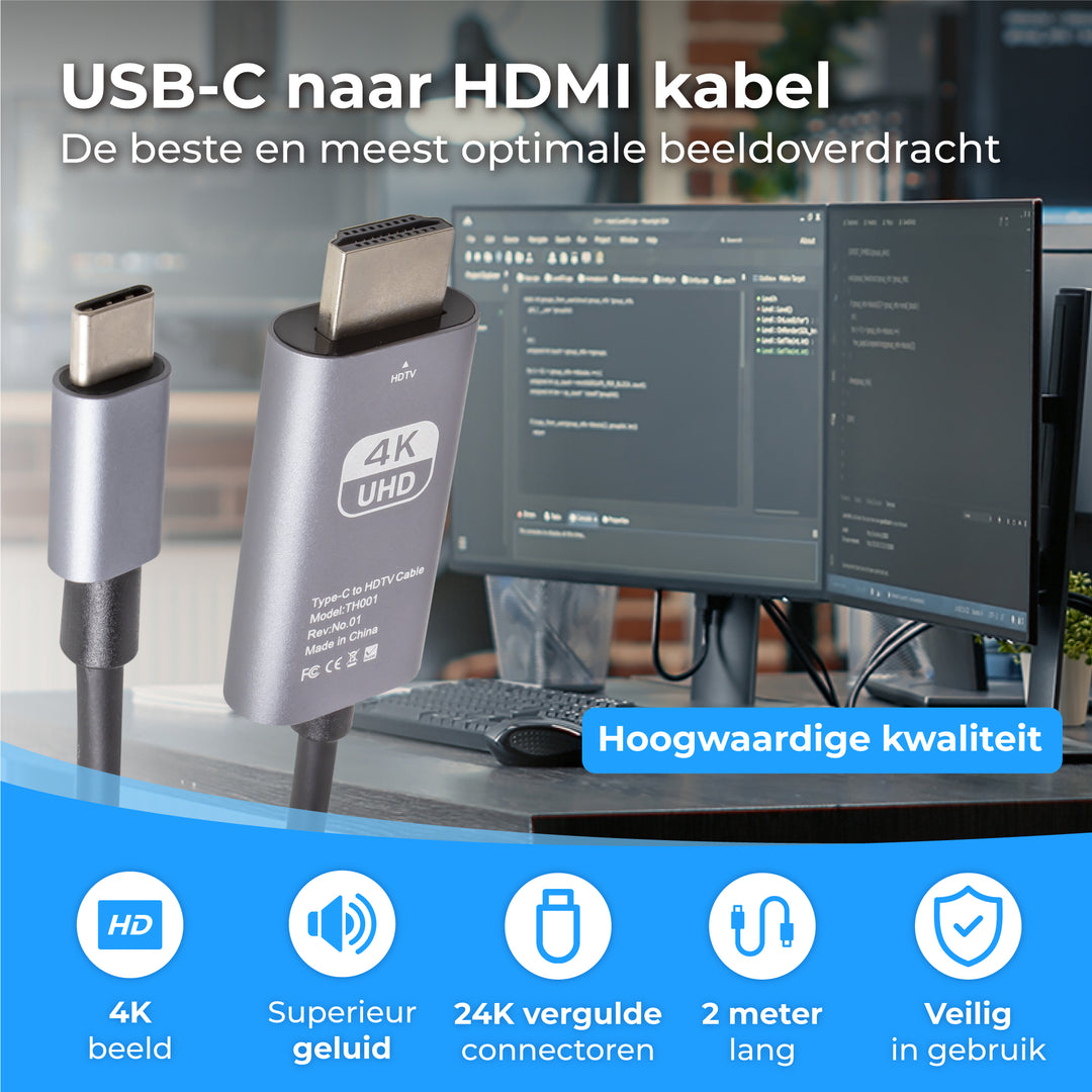 USB C naar HDMI Kabel