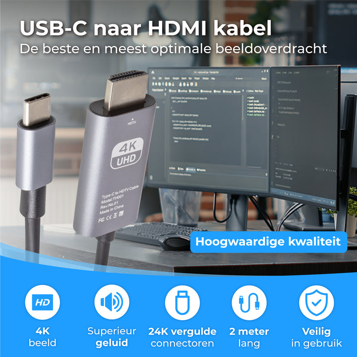 USB C naar HDMI Kabel