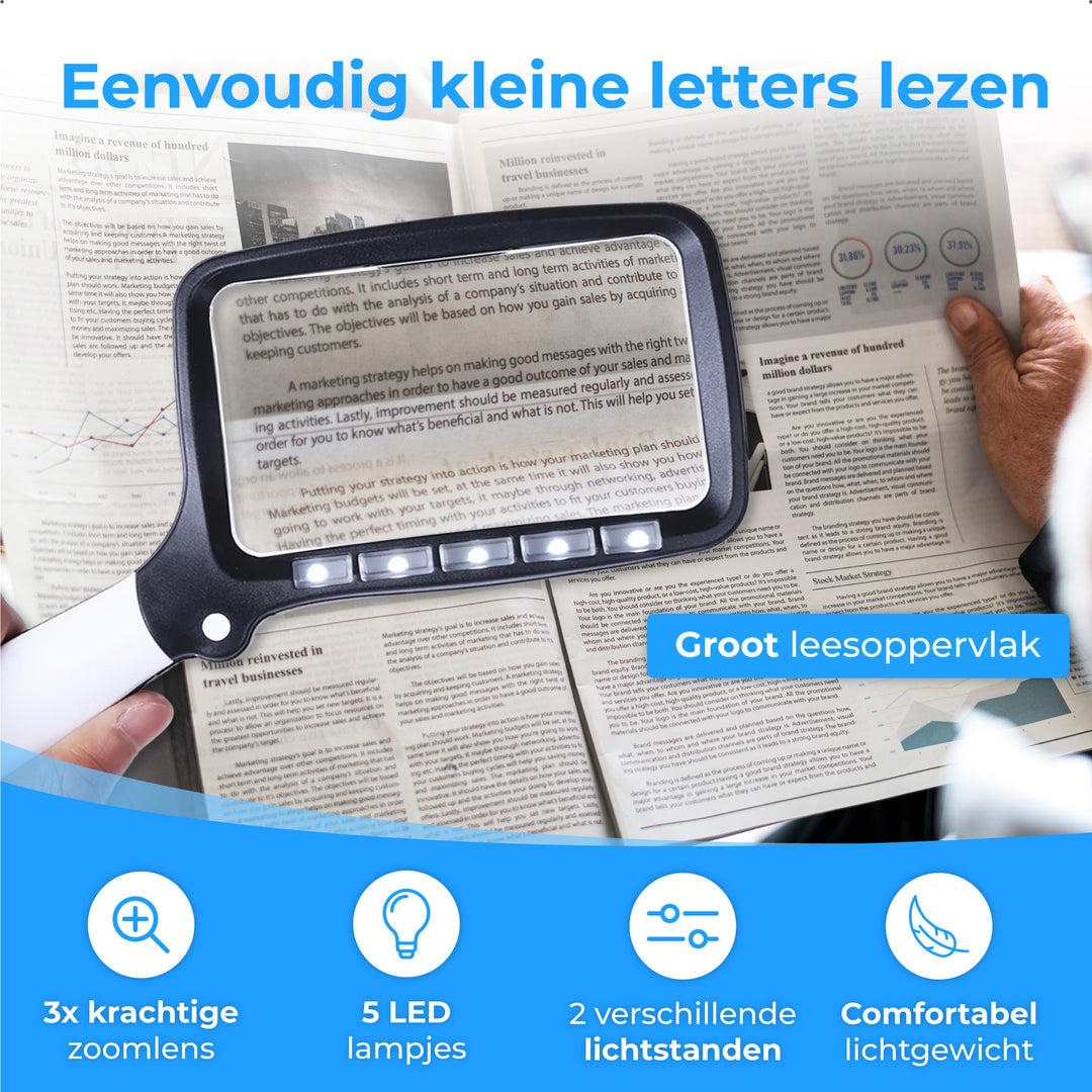 Vergrootglas met Verlichting