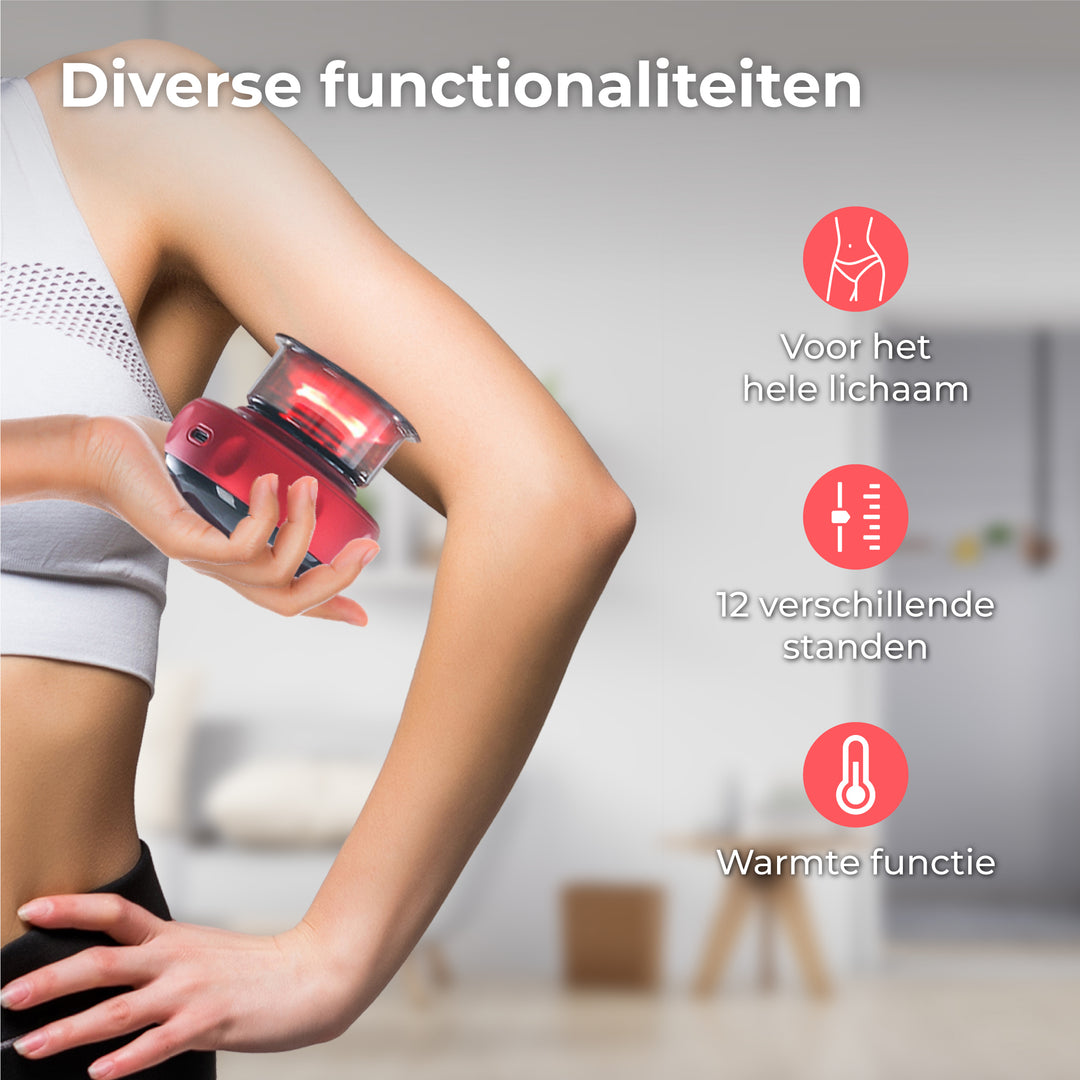 Elektrische Cupping Cup - Rood