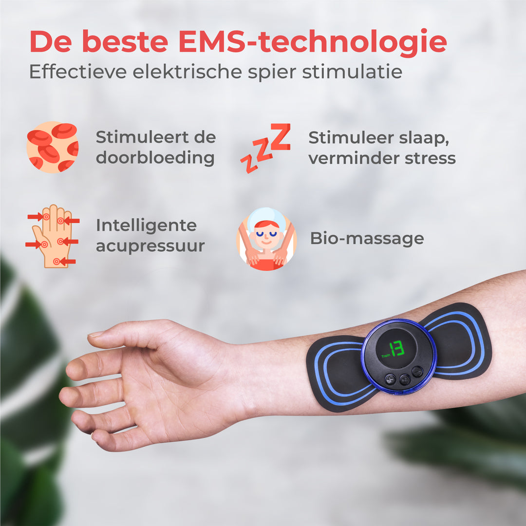 EMS Massage Apparaat - Met Bediening - 6 Matjes