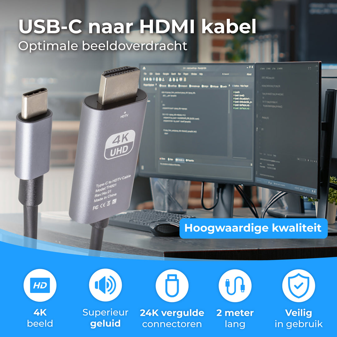 USB C naar HDMI Kabel