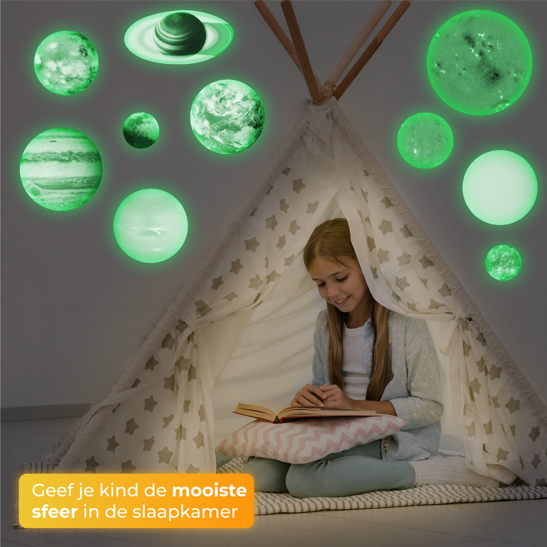 Glow In The Dark Planeten - 10 Stuks