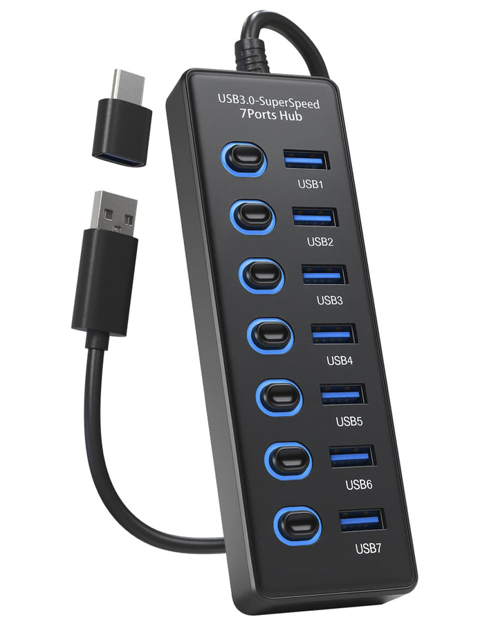 USB HUB 3.0 - 7 Poorten