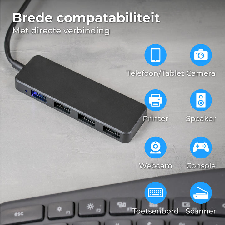 USB HUB 3.0 - 4 Poorten