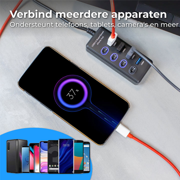 USB HUB 3.0 - 4 Poorten
