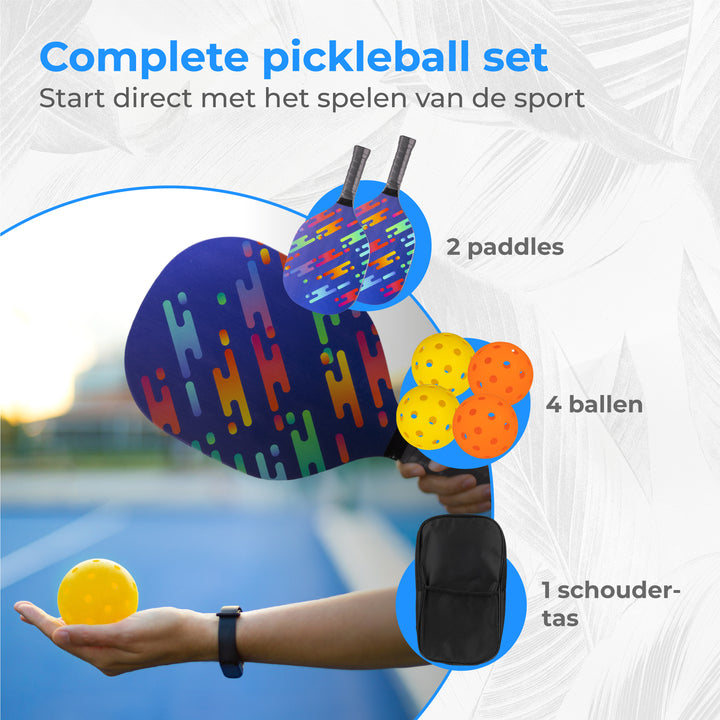 Pickleball Set - Populierenhout