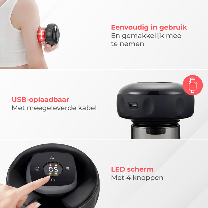 Elektrische Cupping Cup - Zwart
