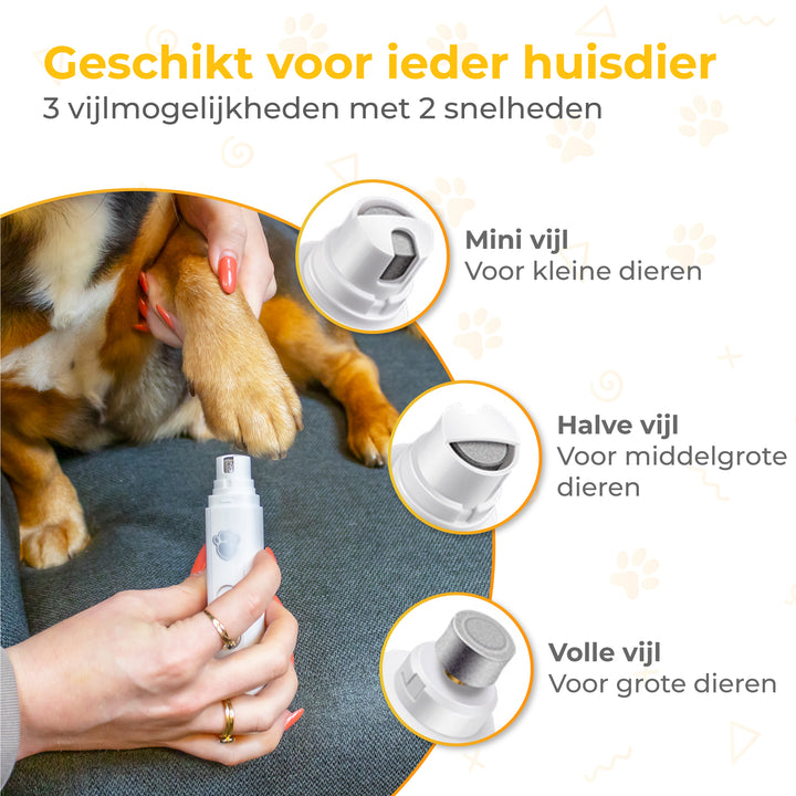 Elektrische Nagelvijl - voor Dieren