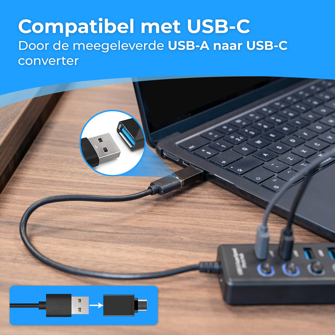 USB HUB 3.0 - 7 Poorten