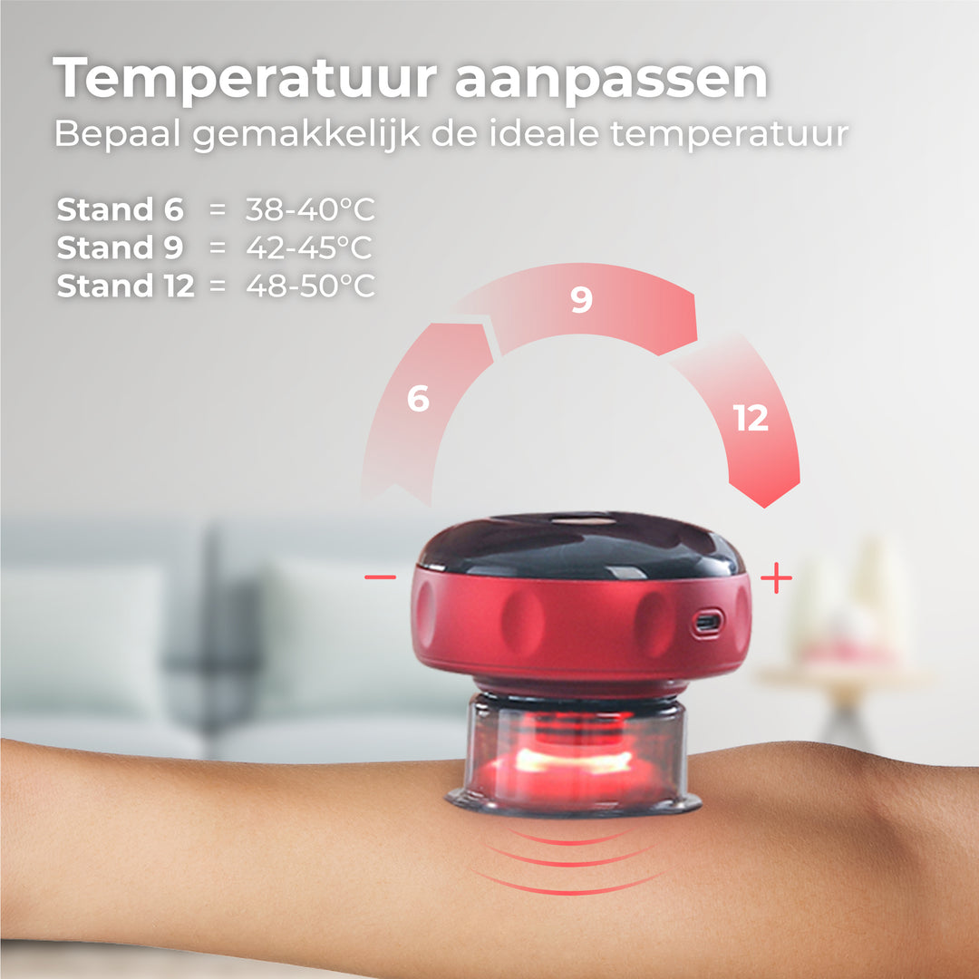 Elektrische Cupping Cup - Rood