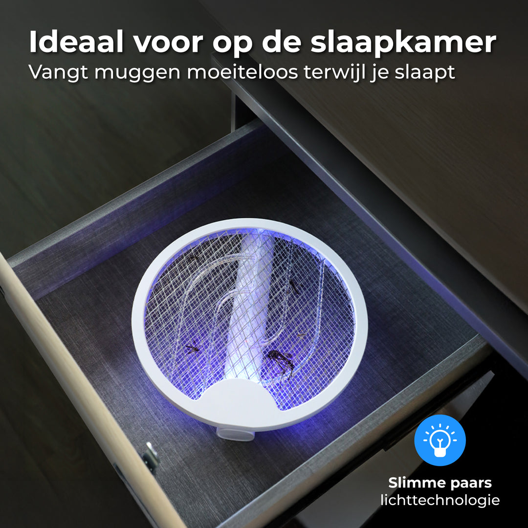 Elektrische Vliegenmepper met Draaigreep