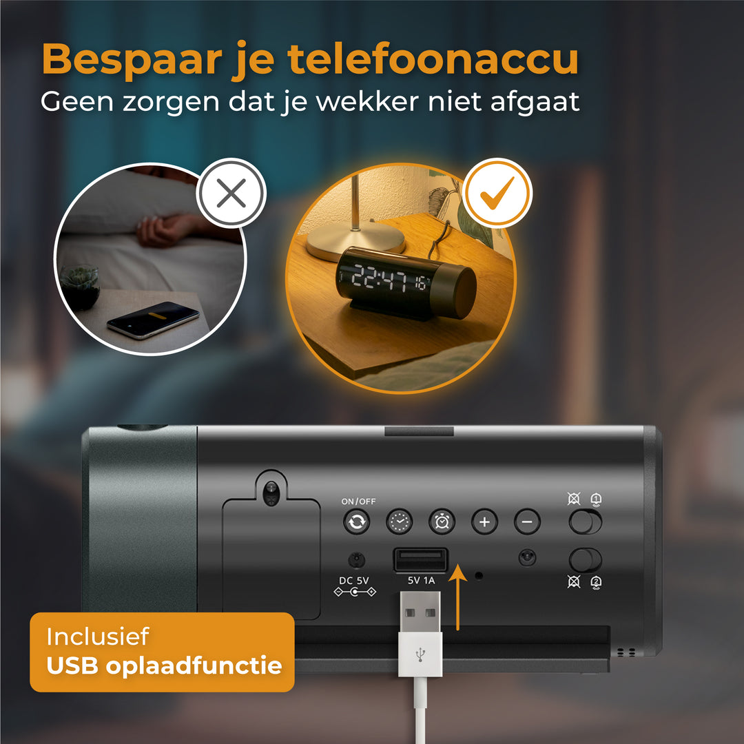 Digitale Wekker - met Projectie