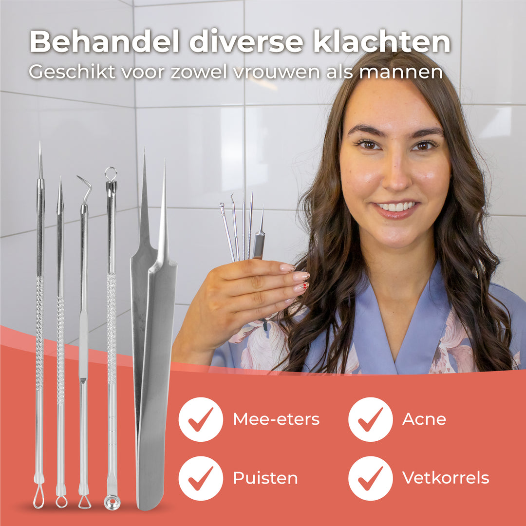 Blackhead Remover Set - Zilver