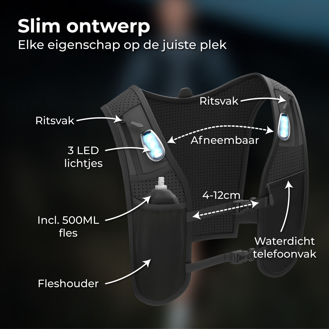 Hardloopvest met Verlichting
