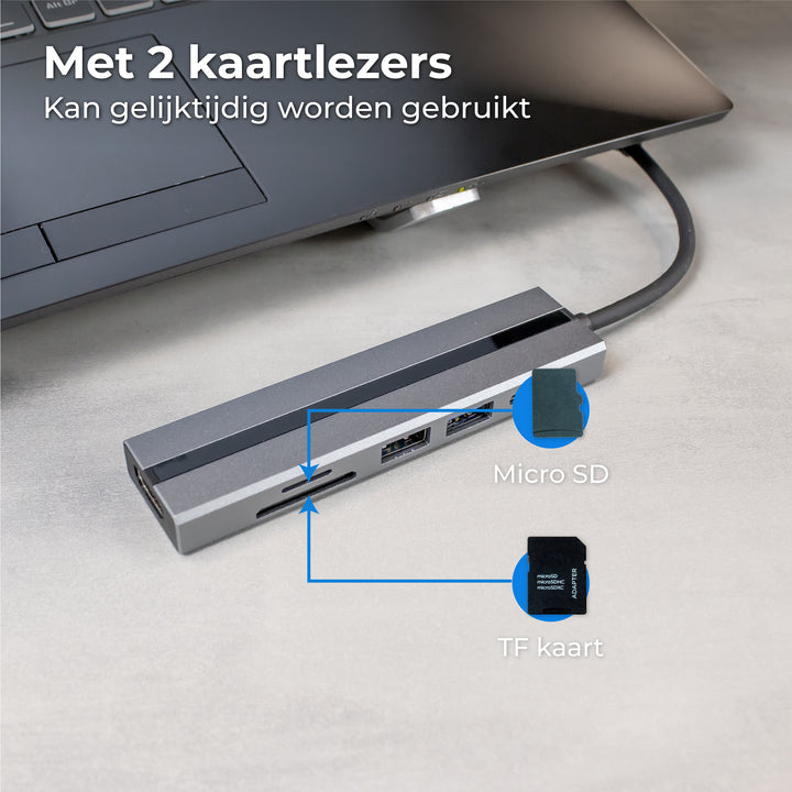 USB C HUB 3.0 - 6 Poorten