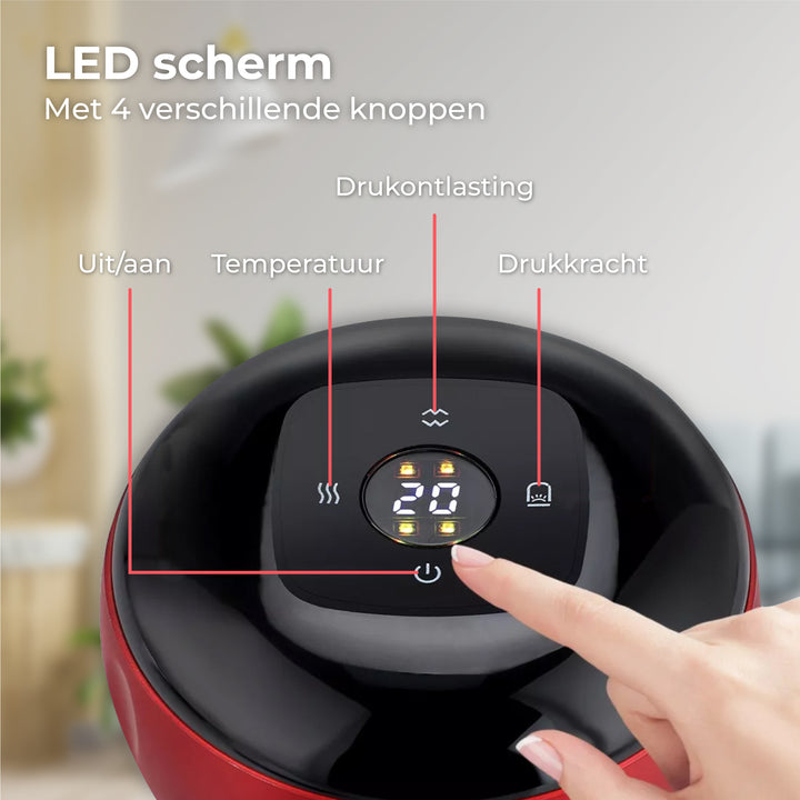 Elektrische Cupping Cup - Rood