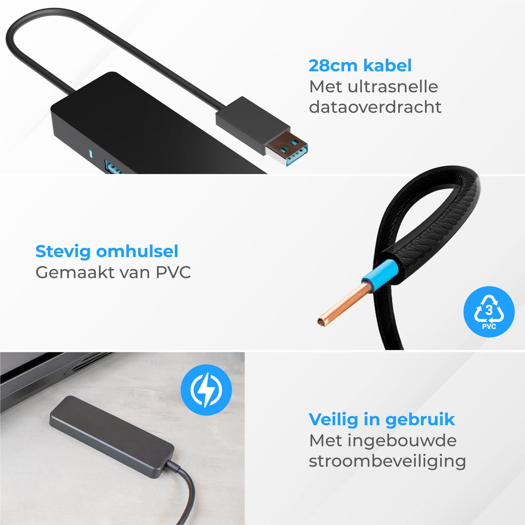 USB HUB 3.0 - 4 Poorten