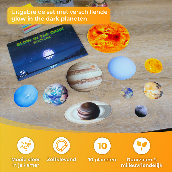 Glow In The Dark Planeten - 10 Stuks