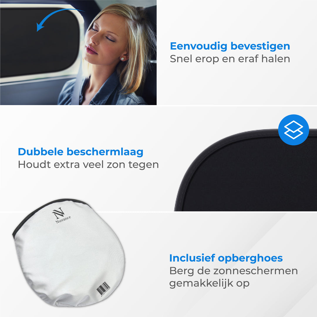 Zonnescherm voor Auto - 2 Stuks