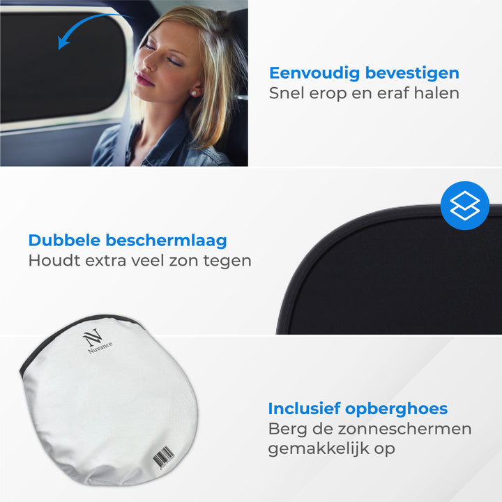 Zonnescherm voor Auto - 2 Stuks