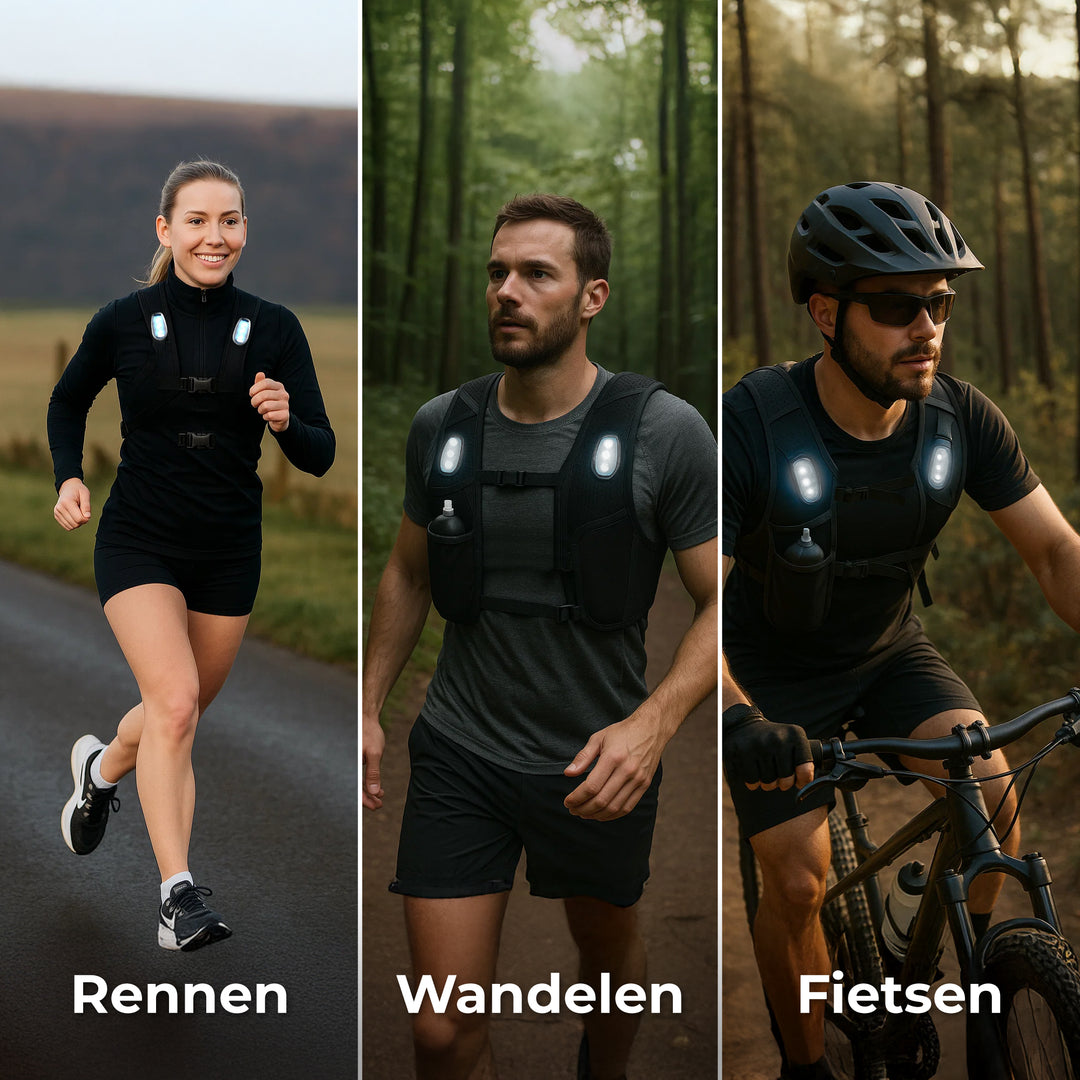 Hardloopvest met Verlichting