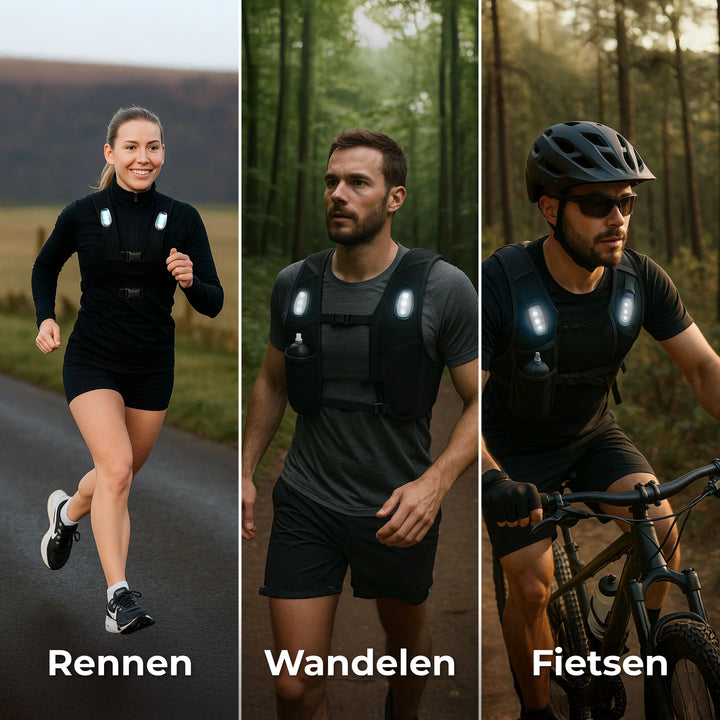 Hardloopvest met Verlichting