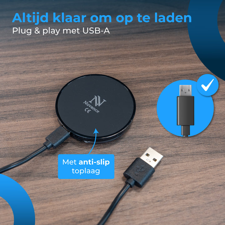 Draadloze Oplader 15W USB-A