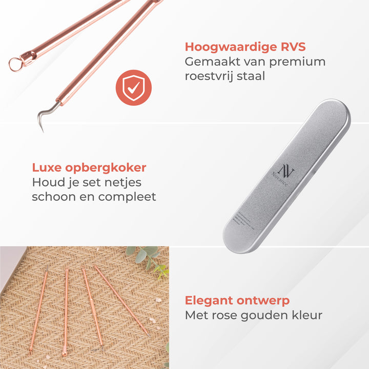 Blackhead Remover Set - Rose Goud