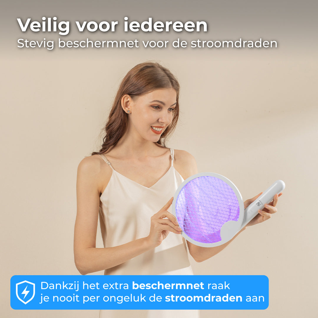 Elektrische Vliegenmepper met Draaigreep