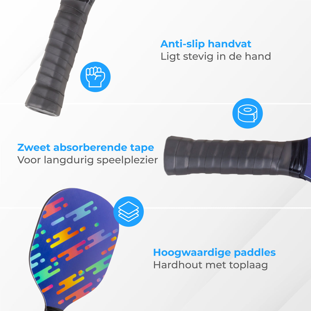 Pickleball Set - Populierenhout