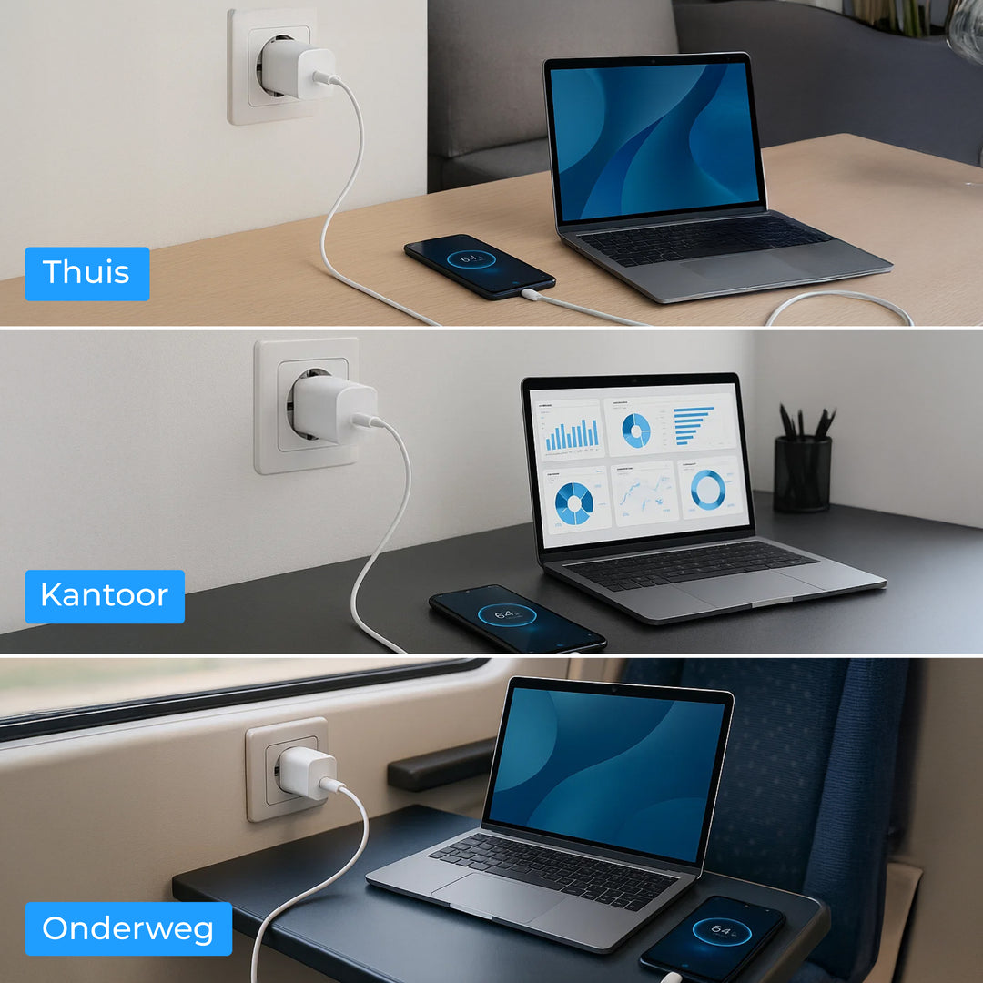 USB C Adapter met 2 Meter USB C Kabel