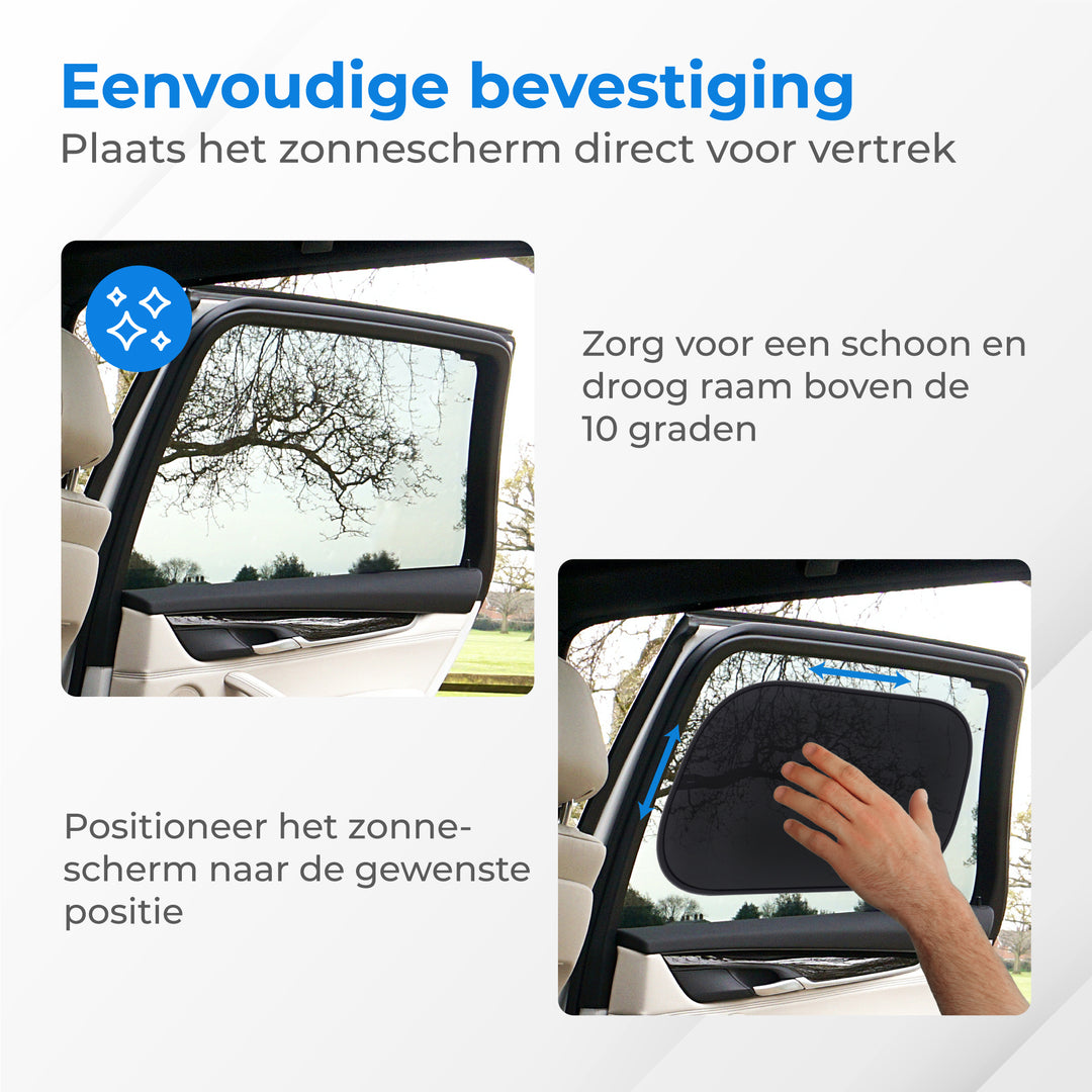 Zonnescherm voor Auto - 2 Stuks