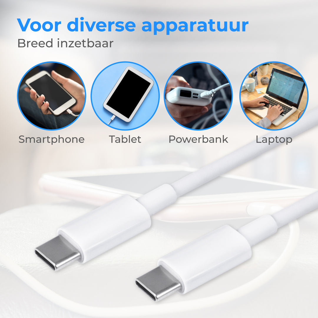 Usb C Kabel 3 Meter Wit