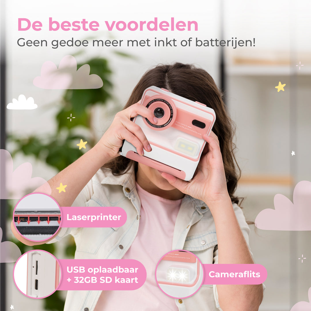 Kindercamera met Foto Print Functie