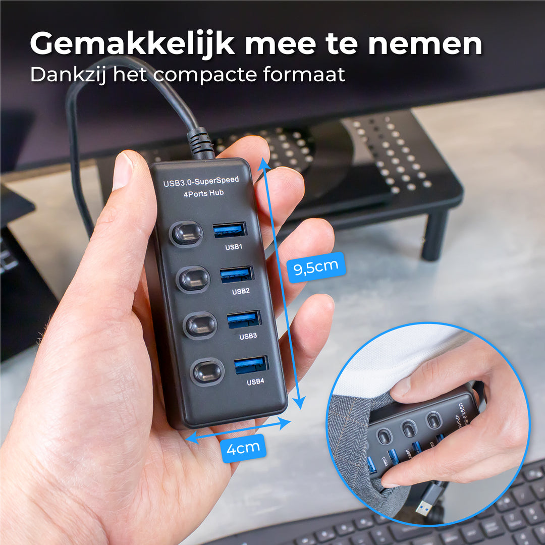 USB HUB 3.0 - 4 Poorten