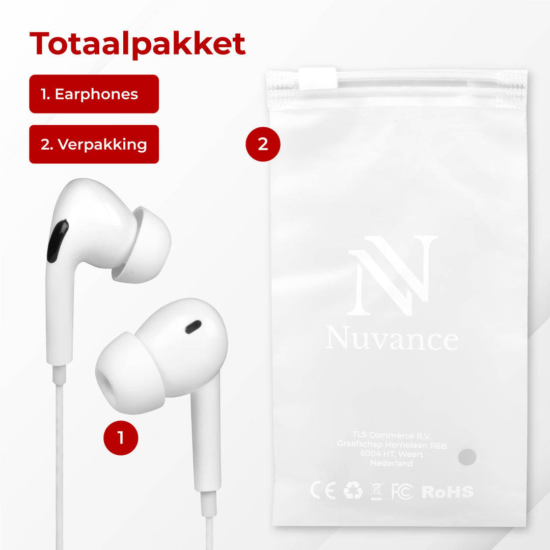 Oortjes met Draad -  3.5mm Jack Aansluiting