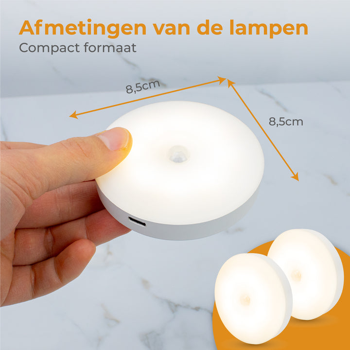Draadloze Ledlamp - 2 Stuks
