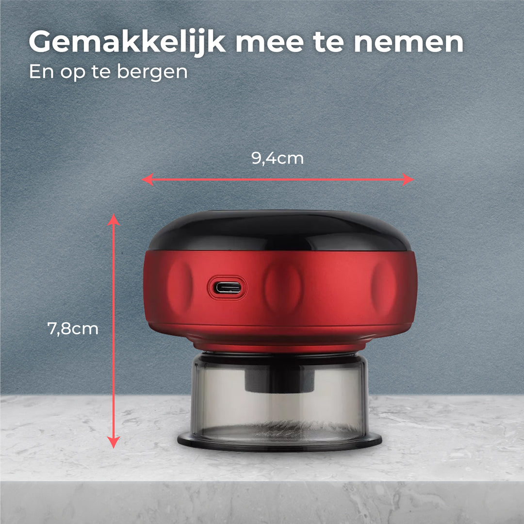 Elektrische Cupping Cup - Rood