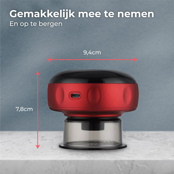 Elektrische Cupping Cup - Rood