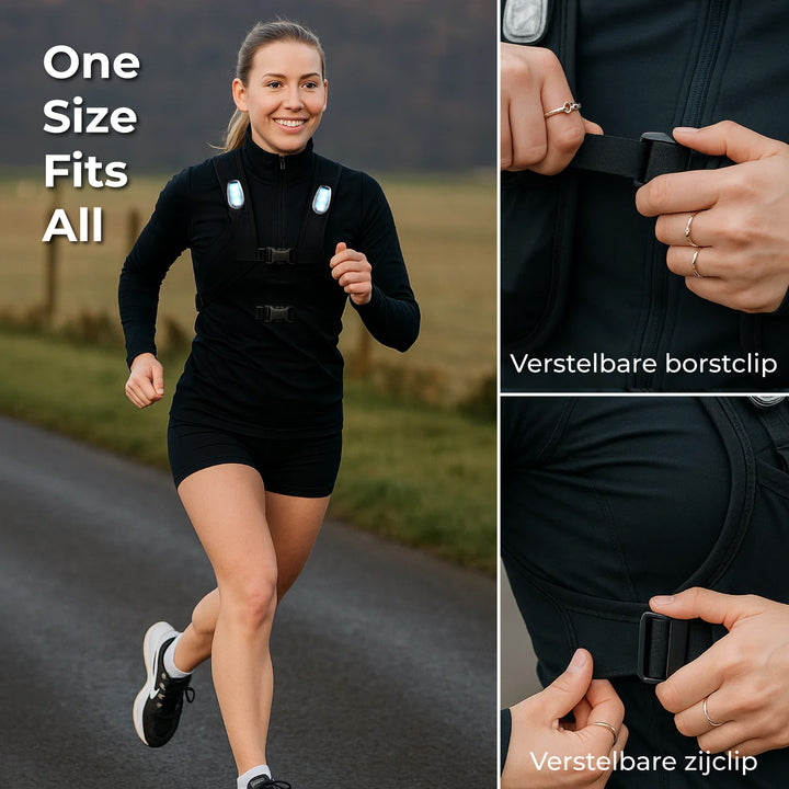 Hardloopvest met Verlichting