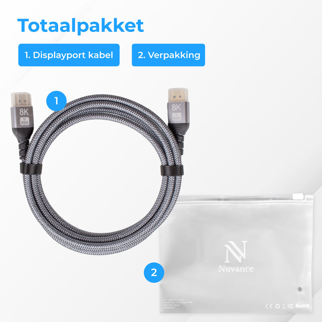 Displayport Kabel - 2 Meter