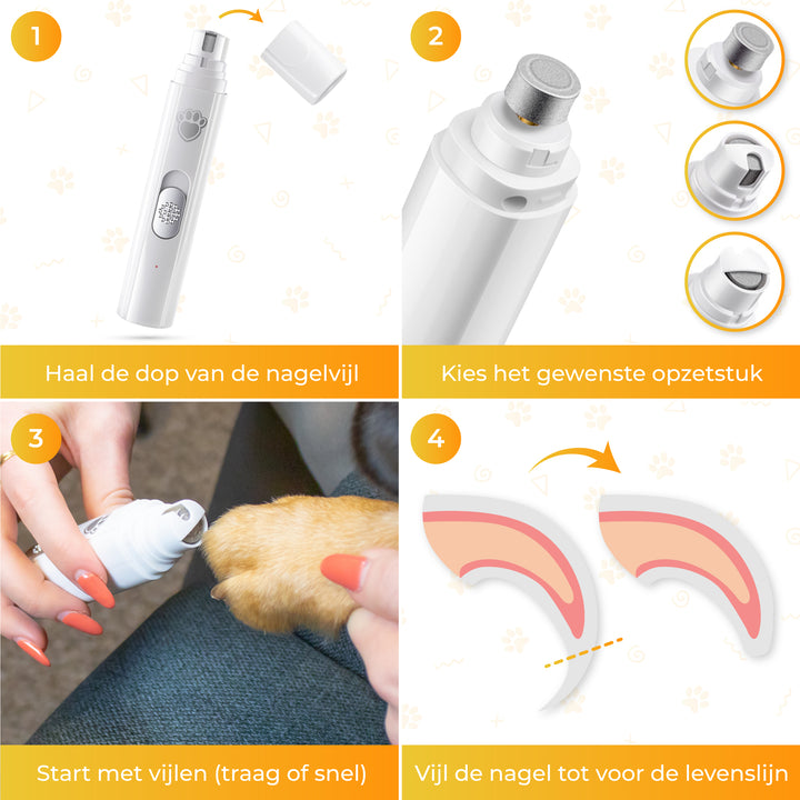Elektrische Nagelvijl - voor Dieren
