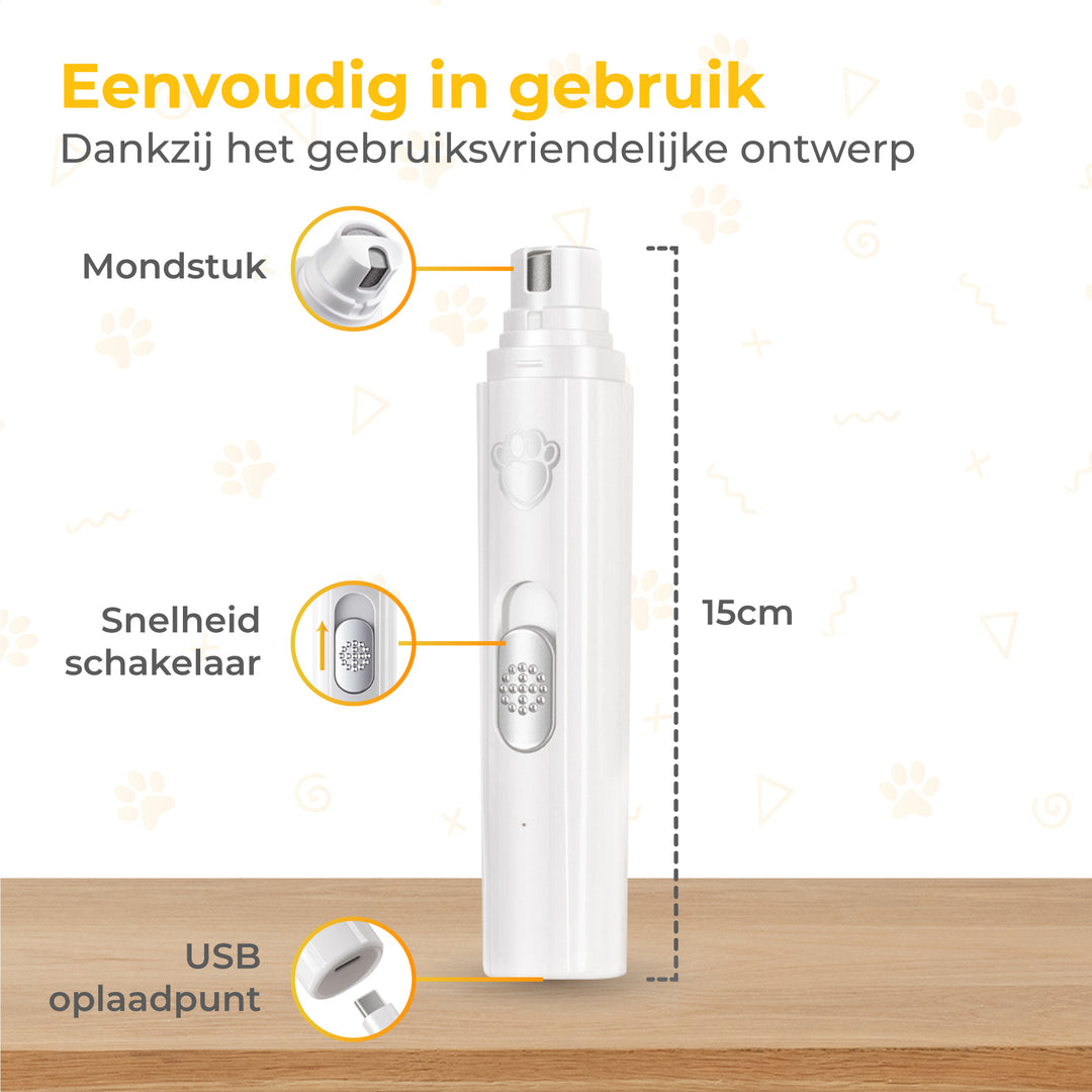 Elektrische Nagelvijl - voor Dieren
