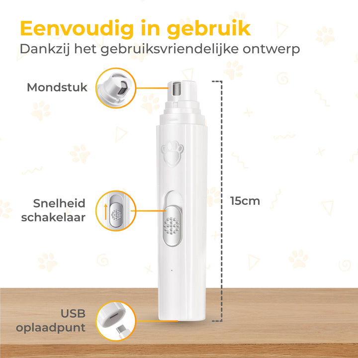 Elektrische Nagelvijl - voor Dieren