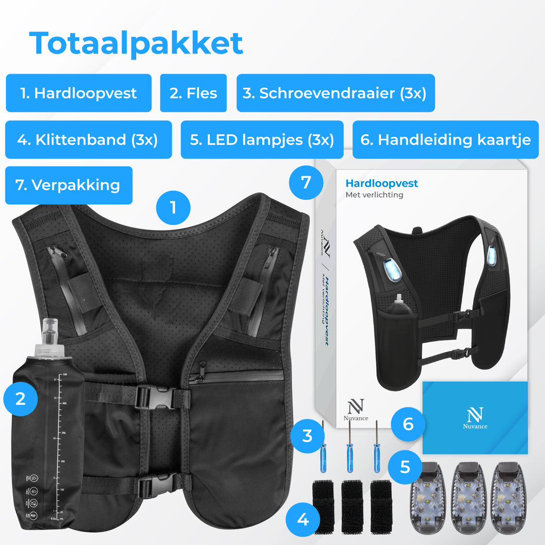 Hardloopvest met Verlichting