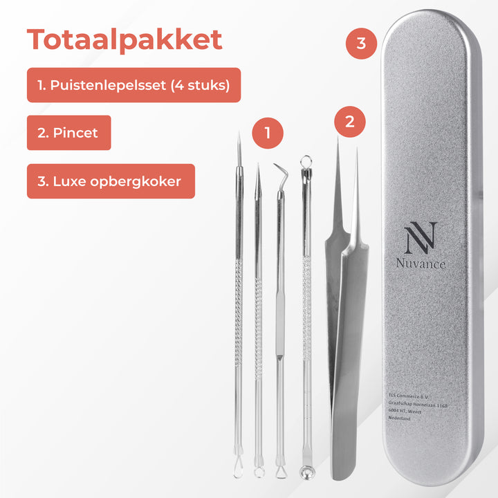Blackhead Remover Set - Zilver